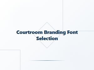 Courtroom Branding Font Selection Tips
