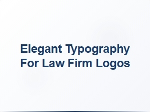 Elegant Typography for Law Firm Logos